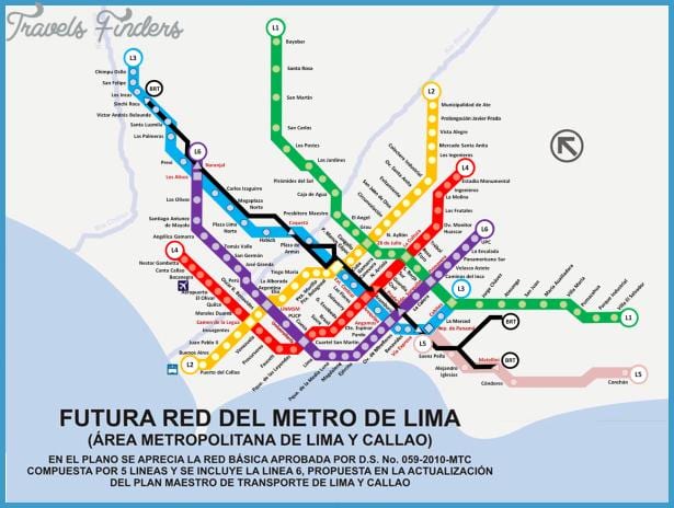 नक्शे के metropolitano लीमा