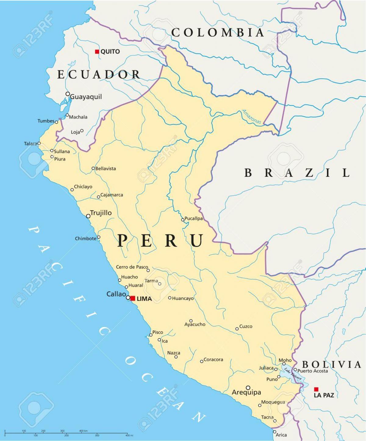 के मानचित्र पर लीमा