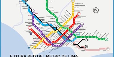 नक्शे के metropolitano लीमा